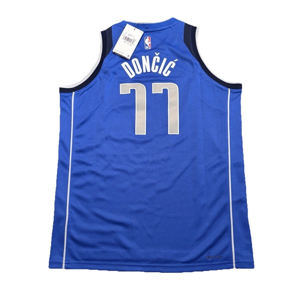 NWT Nike Dallas Mavericks Luka Doncic #77 Dri-FIT Swingman Icon Jersey Youth L
